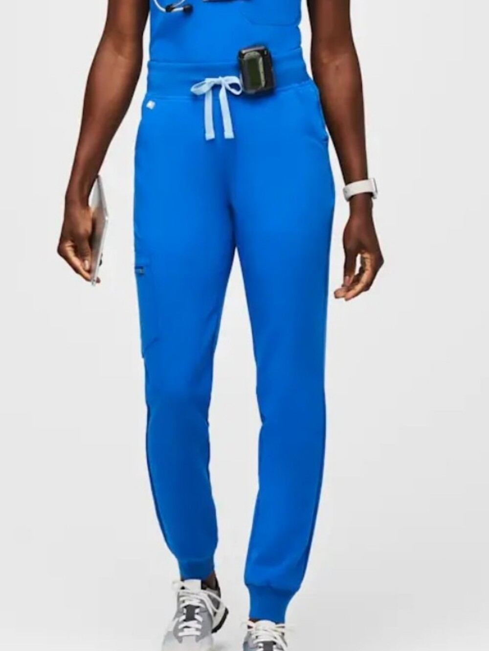Figs Zamora High-Rise Jogger Scrub Pant, Royal Blue, S/T